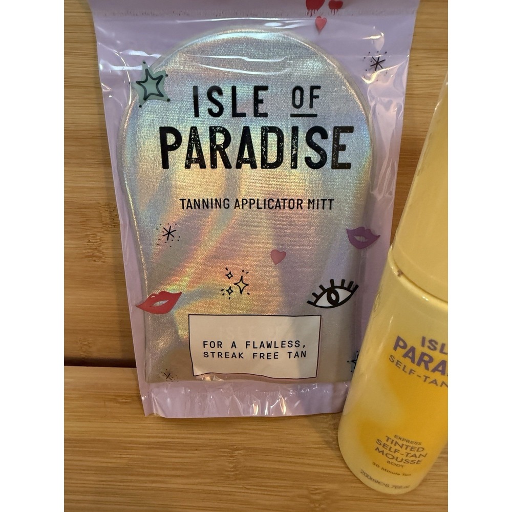 Isle of Paradise Self-Tanning Tinted Body Mousse With Application Glove-NEW - Picture 2 of 10